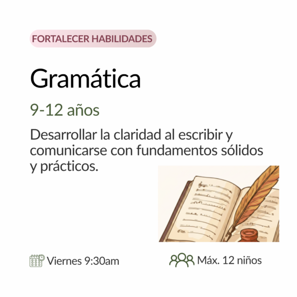 Club de gramática para niños