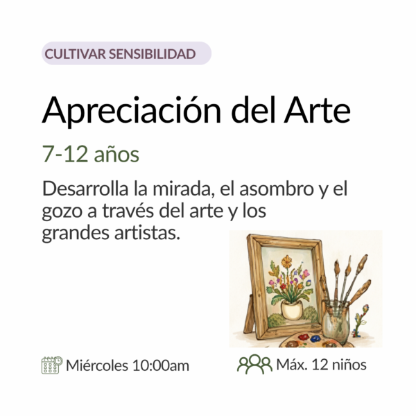 Club de apreciación del arte para niños