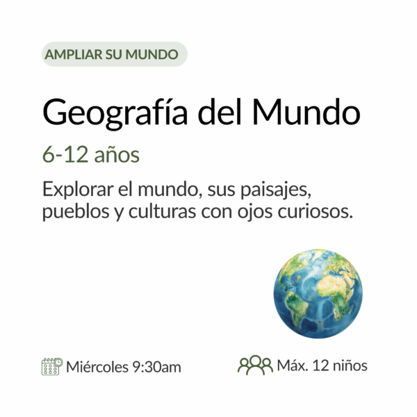 club de geografía del mundo para niños