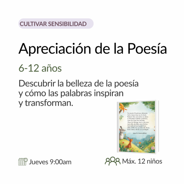 Club de poesía para niños