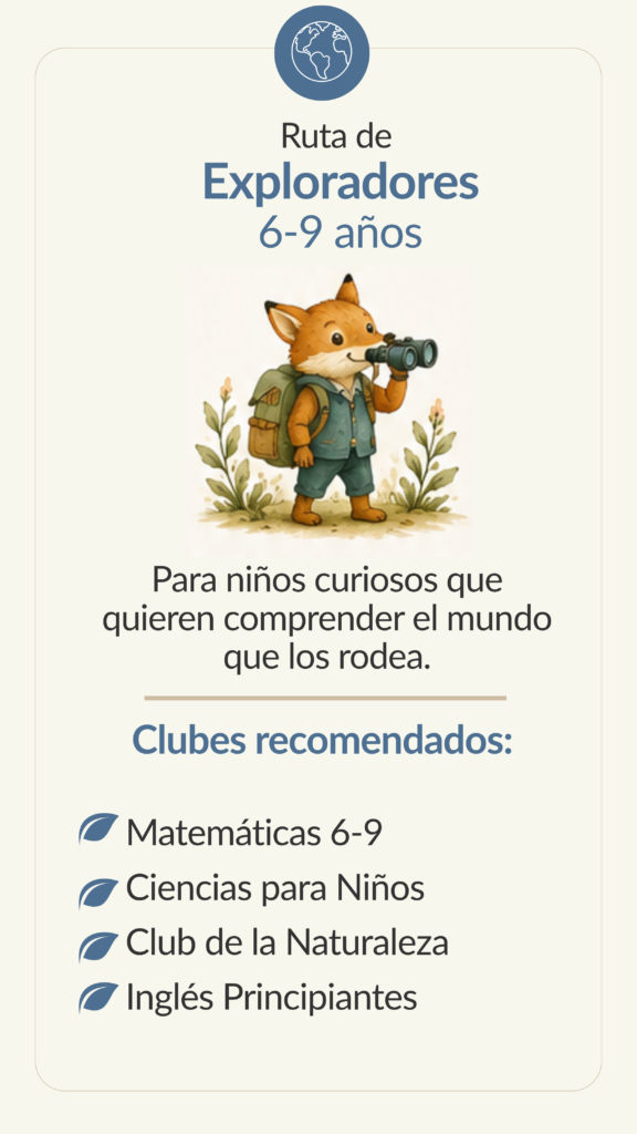 clubes de apoyo para tu escuela en casa